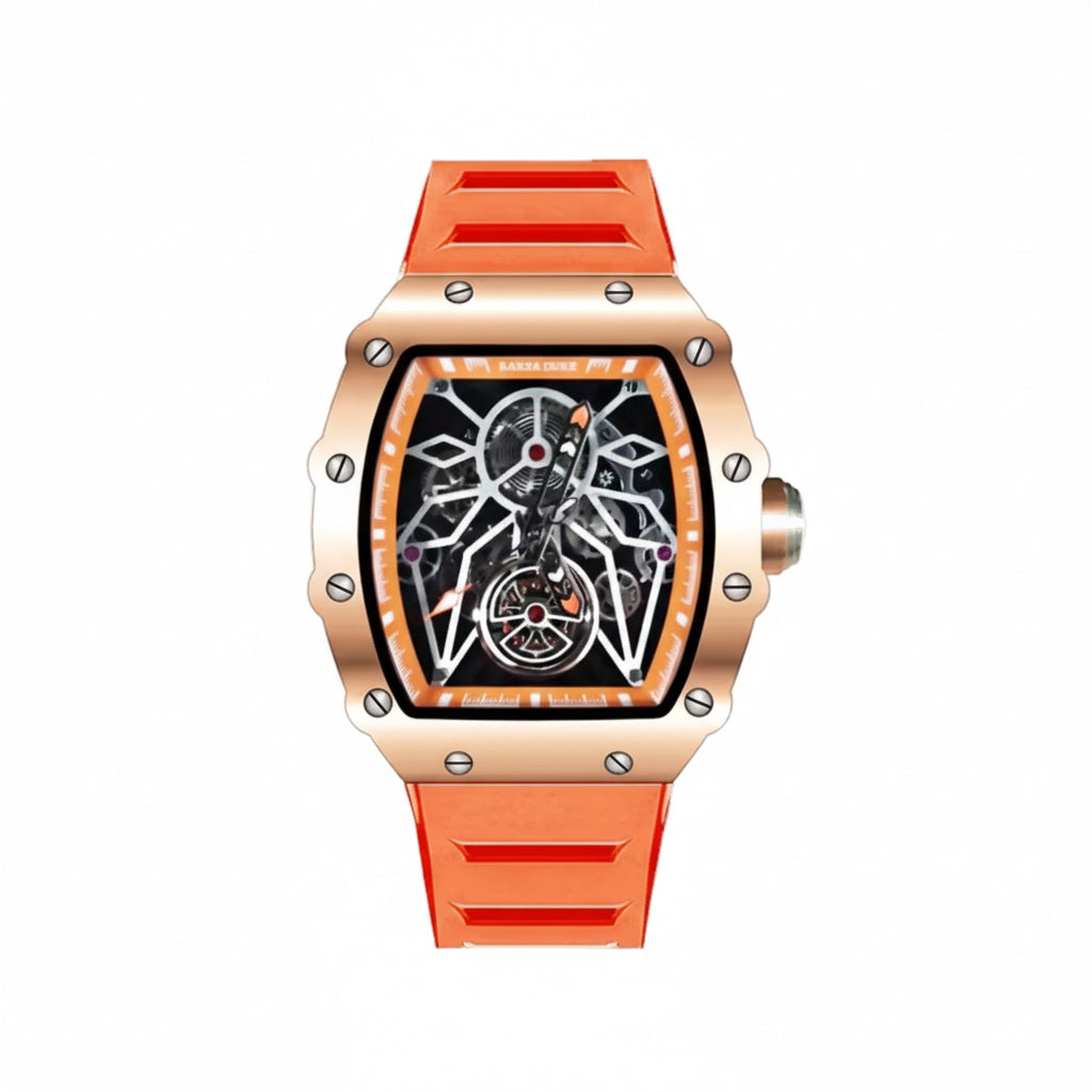 Raksa Duke 895B Square Skeleton Automatic Luxury Watch – Sport Business Series – 42mm