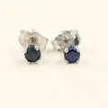 AU 25 Jewelry 0.25CT Natural Blue Sapphire Stud Earrings in 14K Gold