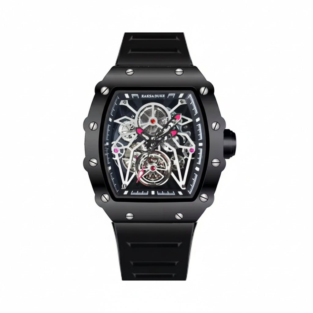 Raksa Duke 895B Square Skeleton Automatic Luxury Watch – Sport Business Series – 42mm