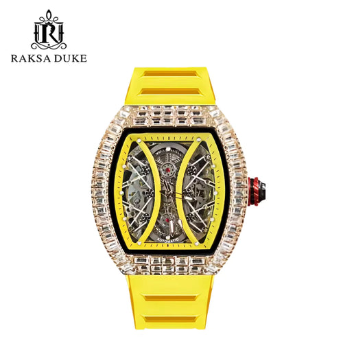 Raksa Duke 912 New Arrival Automatic Mechanical Watch with Hollow Movement Design