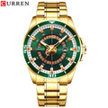 Curren 8359 Men's Classic Quartz Watch with Luminous Display 46mm Stainless Steel 3ATM Waterproof Analog Design Fold-over Clasp product